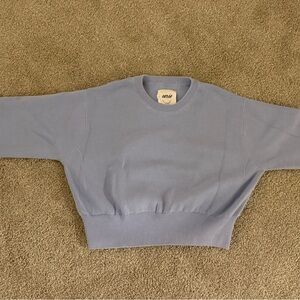 Aerie Light Blue Knit Cropped Sweater